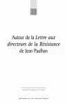 Autour De La Lettre Aux Directeurs De La Résistance cover