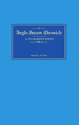 Anglo-Saxon Chronicle  3 MS A cover