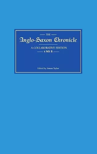 Anglo-Saxon Chronicle 4 MS B cover