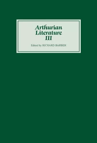 Arthurian Literature III cover