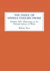 The Index of Middle English Prose cover