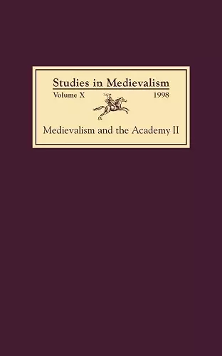 Studies in Medievalism X (1998) cover