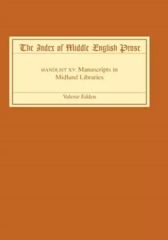 The Index of Middle English Prose cover