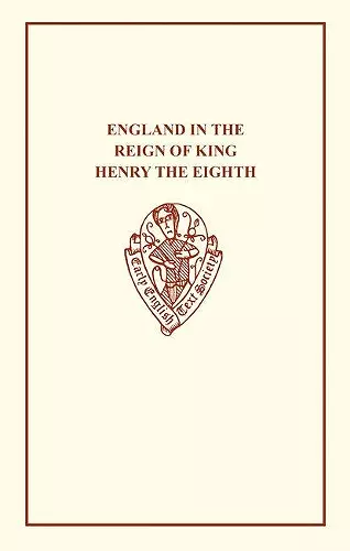 England in the Reign of King Henry VIII cover