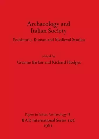 Archaeology and Italian Society cover