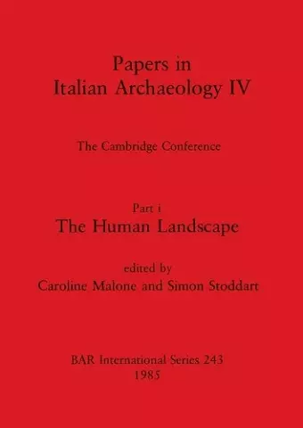 Papers in Italian Archaeology IV cover