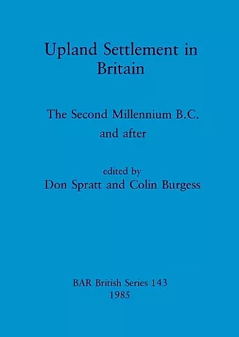 Upland Settlement in Britain cover
