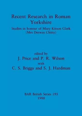 Recent Research in Roman Yorkshire cover