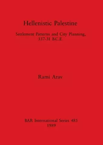 Hellenistic Palestine cover