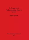 A Gazetteer of Archaeological Sites in Lesbos cover