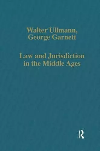 Law and Jurisdiction in the Middle Ages cover