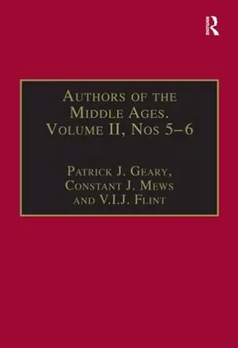 Authors of the Middle Ages, Volume II, Nos 5–6 cover