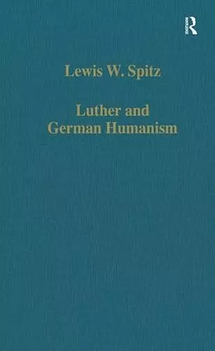 Luther and German Humanism cover