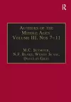 Authors of the Middle Ages, Volume III, Nos 7–11 cover