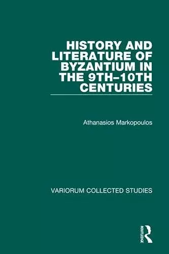 History and Literature of Byzantium in the 9th–10th Centuries cover