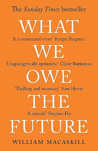 What We Owe The Future cover