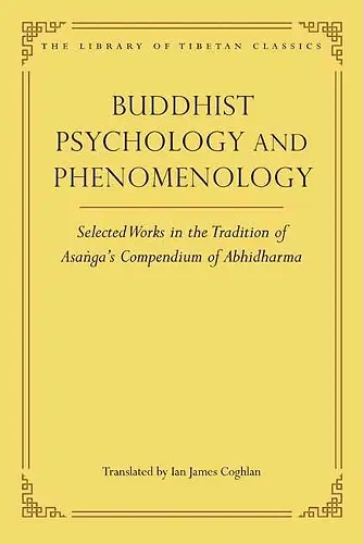 Buddhist Psychology and Phenomenology cover