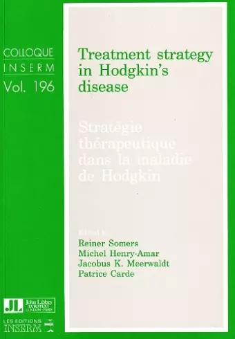 Treatment Strategy in Hodgkin's Disease cover