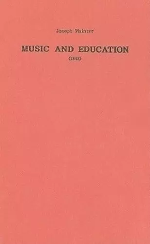 Music and Education (1848) cover