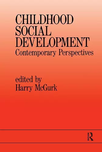 Childhood Social Development cover