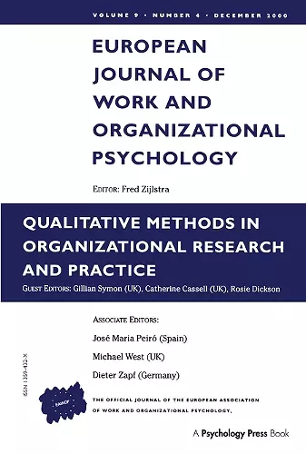 Qualitative Methods in Organizational Research and Practice cover