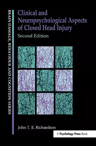 Clinical and Neuropsychological Aspects of Closed Head Injury cover