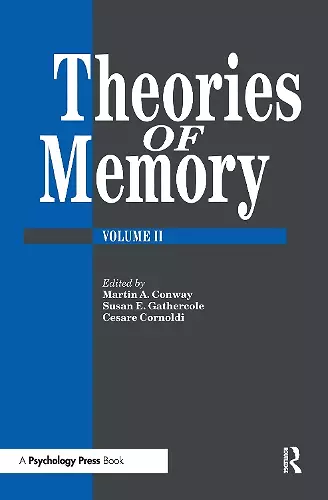 Theories Of Memory II cover