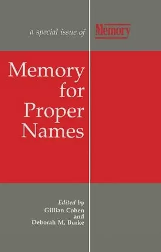 Memory for Proper Names cover