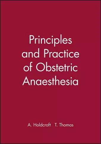 Principles and Practice of Obstetric Anaesthesia cover