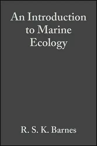 An Introduction to Marine Ecology cover