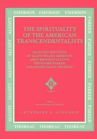 Spirituality of the American Transcendentalists cover