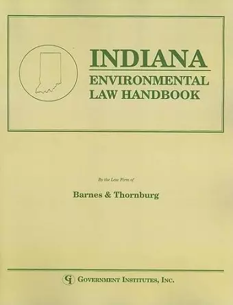 Indiana Environmental Law Handbook cover