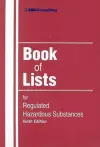 Book of Lists for Regulated Hazardous Substances cover