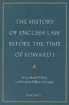 The History of English Law Before the Time of Edward I cover