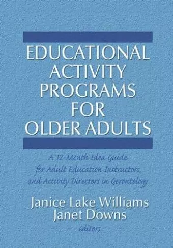 Educational Activity Programs for Older Adults cover