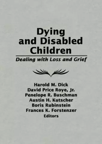 Dying and Disabled Children cover