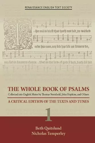 The Whole Book of Psalms Collected into English – A Critical Edition of the Texts and Tunes 1 cover