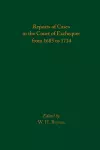 Reports of Cases in the Court of Exchequer from 1685 to 1714 cover