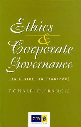 Ethics and Corporate Governance cover