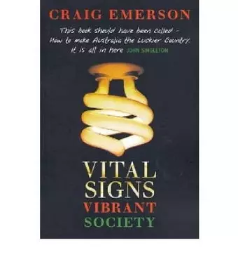 Vital Signs, Vibrant Society cover