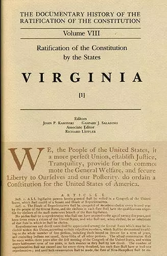 Ratification of the Constitution by the States cover