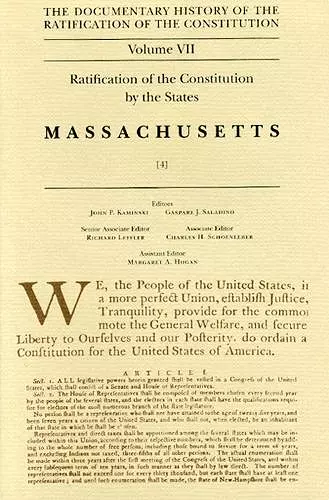 Ratification of the Constitution by the States, Massachusetts cover