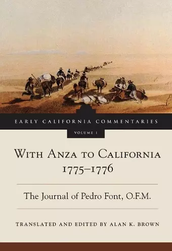 With Anza to California, 1775-1776 cover