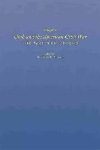 Utah and the American Civil War cover