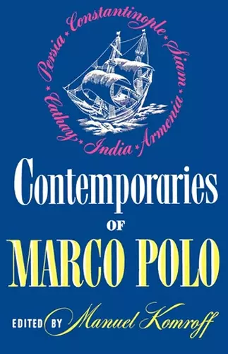 Contemporaries of Marco Polo cover