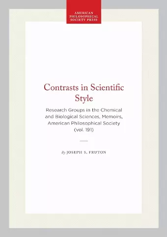 Contrasts in Scientific Style cover