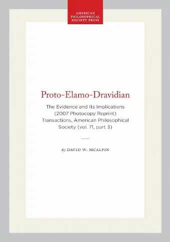 Proto-Elamo-Dravidian cover