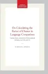 On Calculating the Factor of Chance in Language Comparison cover