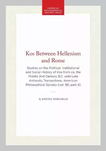 Kos Between Hellenism and Rome cover