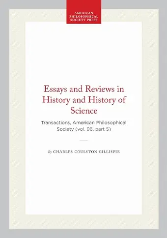 Essays and Reviews in History and History of Science cover